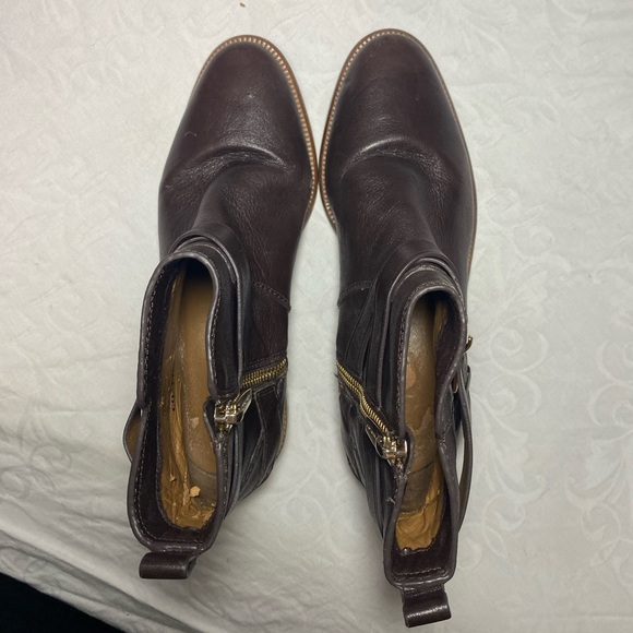 COACH Lannah Ankle Booties Boots Women’s 5.5 B Regular Width Leather? I think - Picture 4 of 13